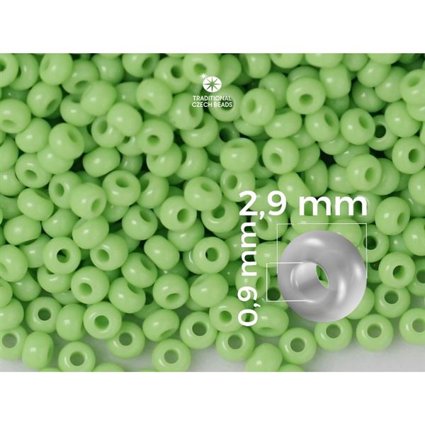 Preciosa Seed beads 8/0 2,9 mm Green (53410) 50 g