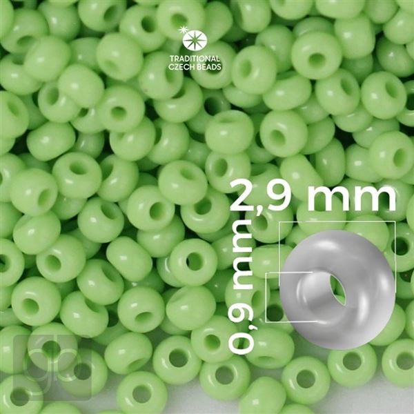 Preciosa Seed beads 8/0 2,9 mm Green 53410 50 g