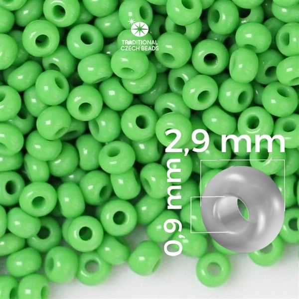 Preciosa Seed beads 8/0 2,9 mm Green 53230 50 g