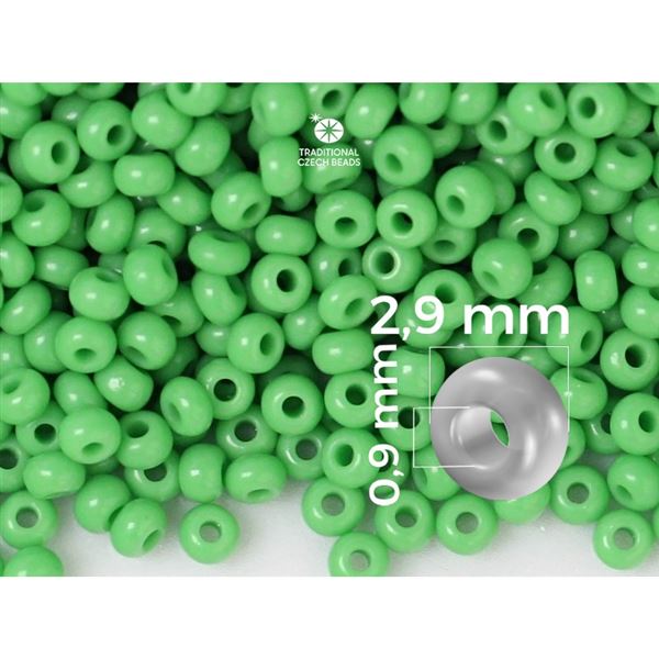 Preciosa Seed beads 8/0 2,9 mm Green (53210) 50 g