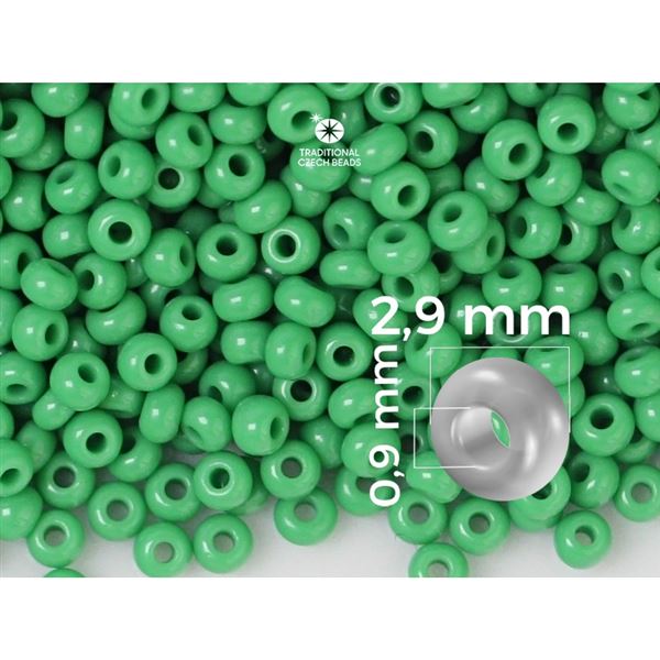 Preciosa Seed beads 8/0 2,9 mm Green (53250) 50 g