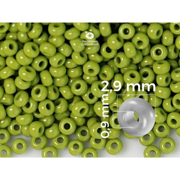 Preciosa Seed beads 8/0 2,9 mm Green (53430) 50 g