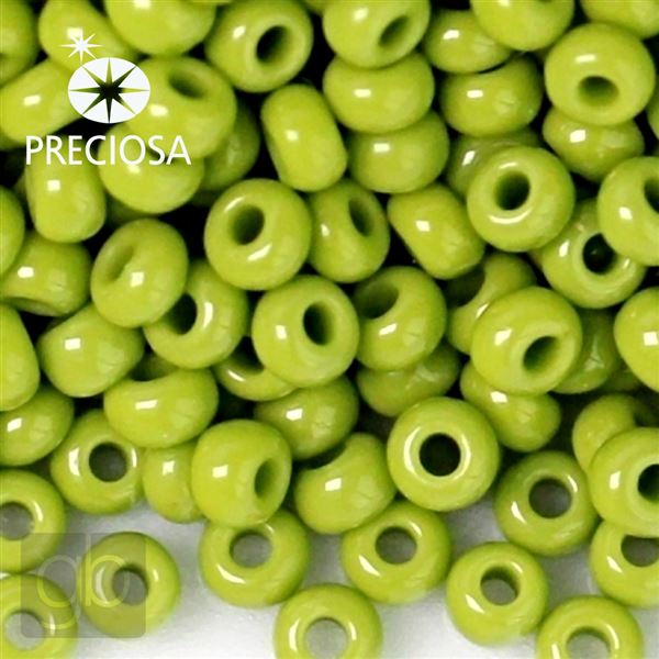 Preciosa Seed beads 8/0 2,9 mm Green 53430 50 g