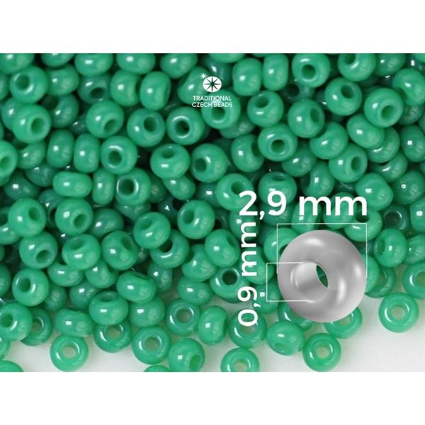 Preciosa Seed beads 8/0 2,9 mm Green (52240) 50 g