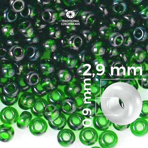 Preciosa Seed beads 8/0 2,9 mm Green 50120 50 g