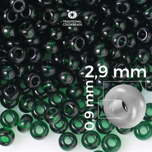 Preciosa Seed beads 8/0 2,9 mm Green 50150 50 g