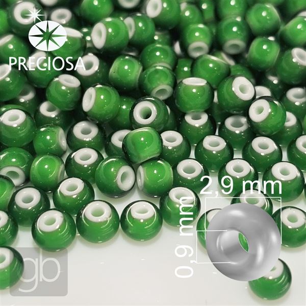 Preciosa CORNELIAN Seed Beads 8/0 2,9 mm Green 53712 50 g