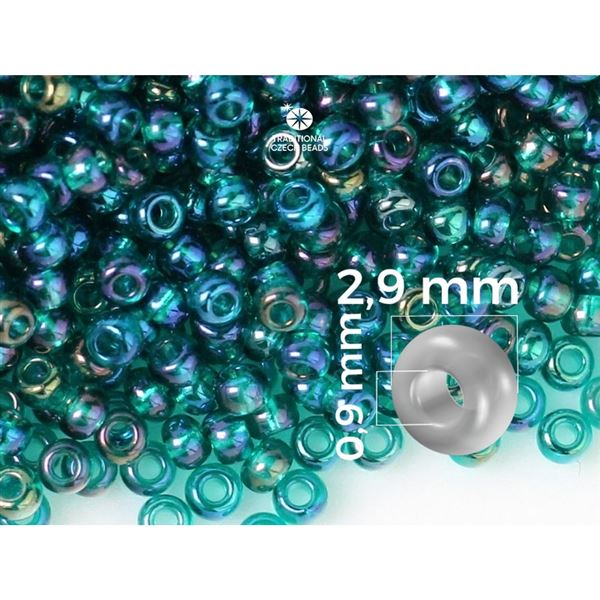 Preciosa Seed beads 8/0 2,9 mm Green (51710) 20 g