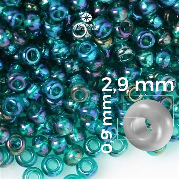 Preciosa Seed beads 8/0 2,9 mm Green 51710 20 g