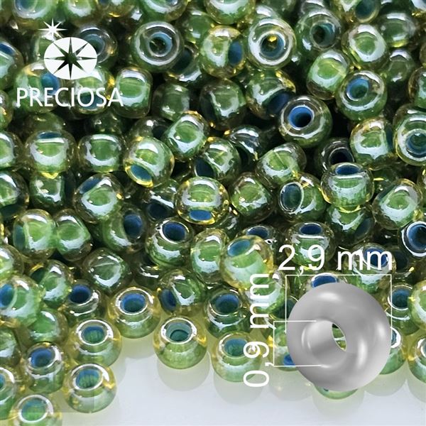 Preciosa Seed beads 8/0 2,9 mm Green 81014 20 g