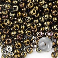 Preciosa Seed beads 8/0 2,9 mm Iris Brown 59115 50 g