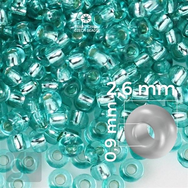 Preciosa Seed beads 9/0 2,6 mm Green 08258 20 g