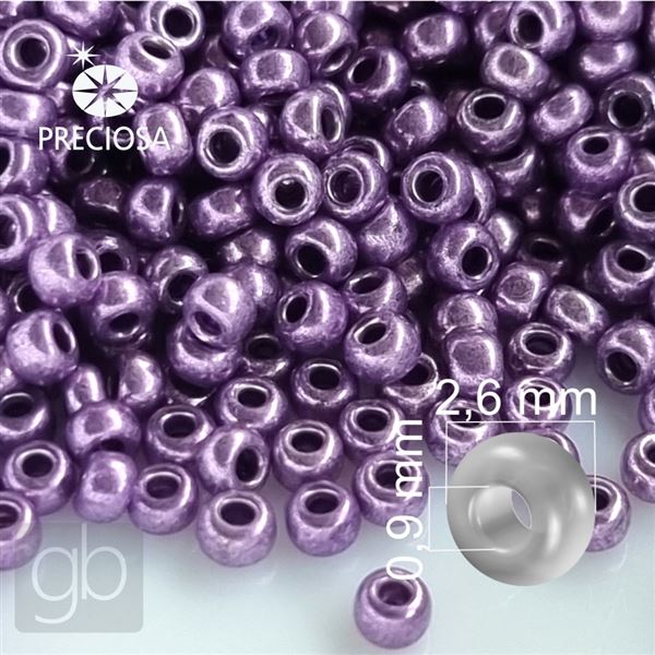 Preciosa Seed beads 9/0 2,6 mm Purple 18528 20 g