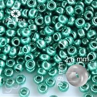 Preciosa Seed beads 9/0 2,6 mm Green 18558 20 g