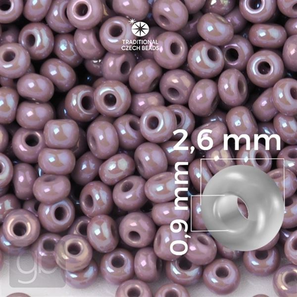 Preciosa Seed beads 9/0 2,6 mm Purple 24020 20 g