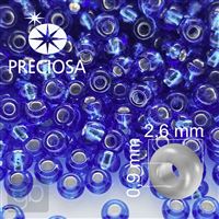 Preciosa Seed beads 9/0 2,6 mm Blue 37050 20 g