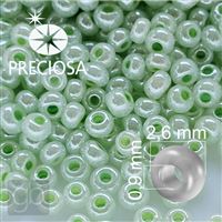 Preciosa Seed beads 9/0 2,6 mm Green 37154 20 g