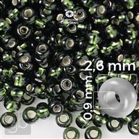 Preciosa Seed beads 9/0 2,6 mm Green 57290 20 g