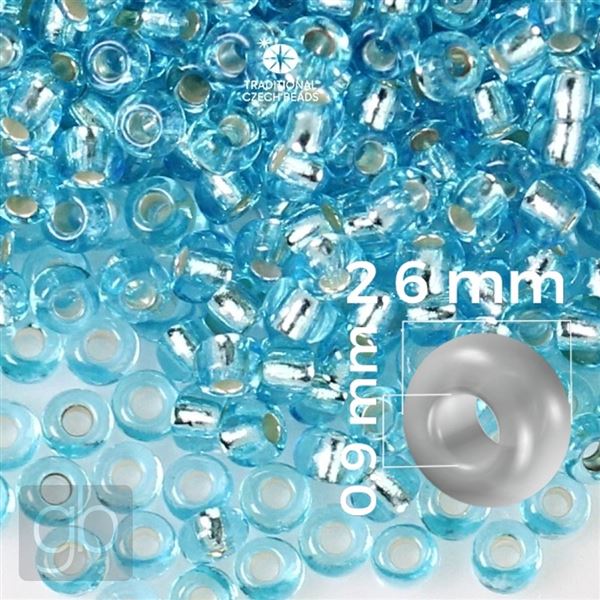 Preciosa Seed beads 9/0 2,6 mm Blue 67000 20 g