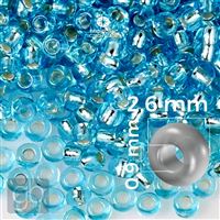 Preciosa Seed beads 9/0 2,6 mm Blue 67010 20 g