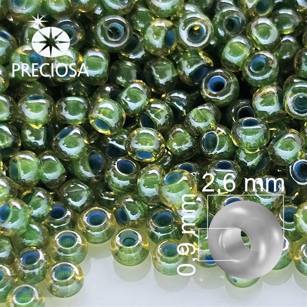 Preciosa Seed beads 9/0 2,6 mm Green 81014 20 g