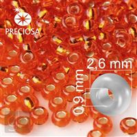 Preciosa Seed beads 9/0 2,6 mm Orange 97030 20 g