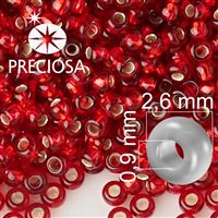 Preciosa Seed beads 9/0 2,6 mm Red 97070 20 g