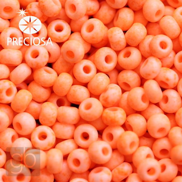 Preciosa Seed beads 9/0 2,6 mm Orange NEON 38789 20 g