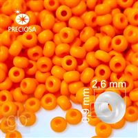 Preciosa Seed beads 9/0 2,6 mm Orange MATT 93140 20 g