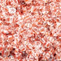 Preciosa STRIPED Seed Beads 9/0 2,6 mm Red Clear 00890 20 g