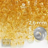 Preciosa Seed beads 9/0 2,6 mm Yellow 10020 20 g