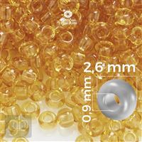 Preciosa Seed beads 9/0 2,6 mm Yellow 10050 20 g