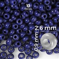 Preciosa Seed beads 9/0 2,6 mm Blue 33070 20 g