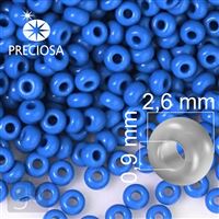 Preciosa Seed beads 9/0 2,6 mm Blue 33210 20 g