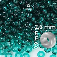 Preciosa Seed beads 9/0 2,6 mm Green 50710 20 g