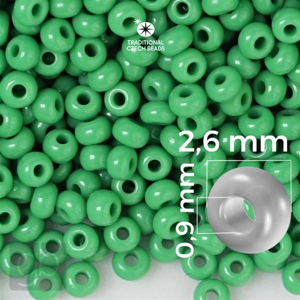 Preciosa Seed beads 9/0 2,6 mm Green 53250 20 g