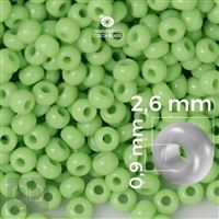 Preciosa Seed beads 9/0 2,6 mm Green 53410 20 g