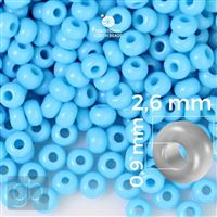 Preciosa Seed beads 9/0 2,6 mm Blue 63020 20 g