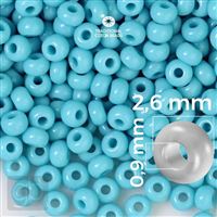 Preciosa Seed beads 9/0 2,6 mm Blue 63030 20 g