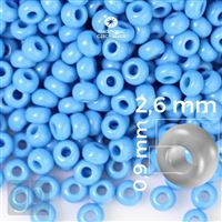 Preciosa Seed beads 9/0 2,6 mm Blue 63080 20 g