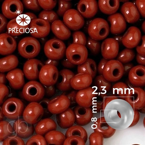 Preciosa Seed beads 10/0 2,3 mm Brown 93300 20 g