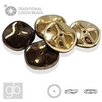 PRECIOSA RIPPLE 00030-98543 Gold Brown 12 mm 5 pcs