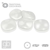 PRECIOSA RIPPLE 02010-29571 White MATT 12 mm 5 pcs