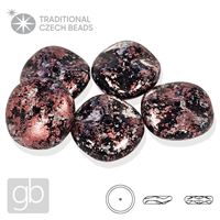 PRECIOSA RIPPLE 23980-45705 Black Silver Red 12 mm 5 pcs