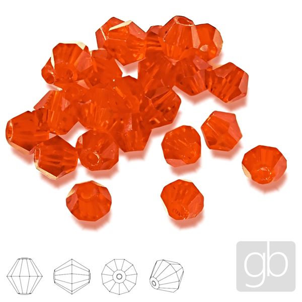 Bicone 3 mm Orange SL_F4_30