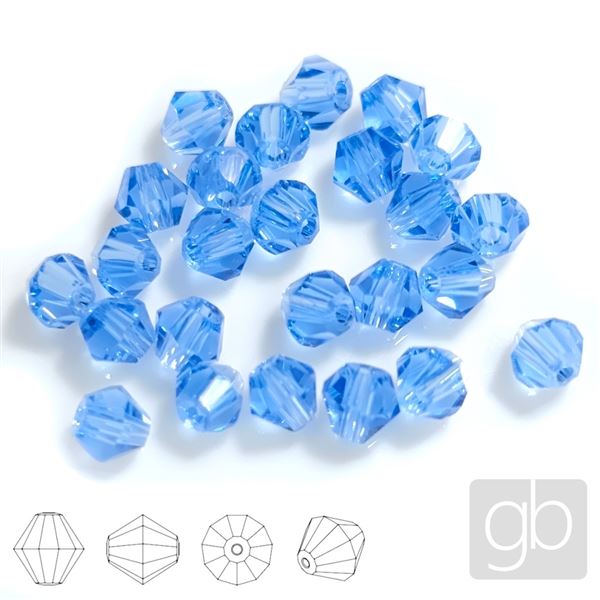 Bicone 3 mm 25 pcs. Blue SL_F3_48