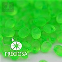 Preciosa SOLO 2,5 x 5 mm Green NEON Frosted 00030-38756 10 g