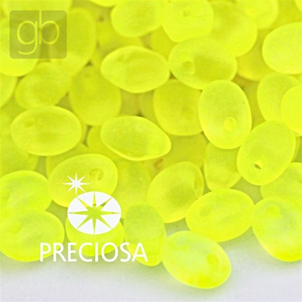 Preciosa SOLO 2,5 x 5 mm Yellow NEON Frosted 00030-38786 10 g