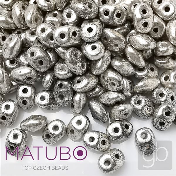 SUPERDUO MATUBO 23980-81002 Silver 10 g (approx. 125 pcs.)