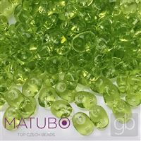 SUPERDUO MATUBO 50230-00000 Green Olivine 10 g (approx. 125 pcs.)